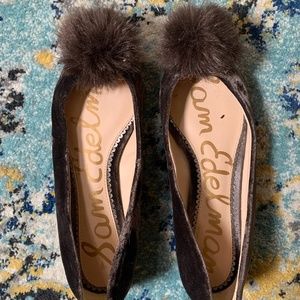 Sam Edelman brown pointed puff flat